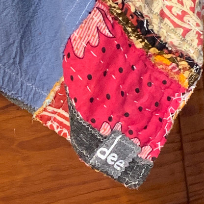 Upcycled Kantha Sweater Patchwork Poncho by Dee Couture, photo 11