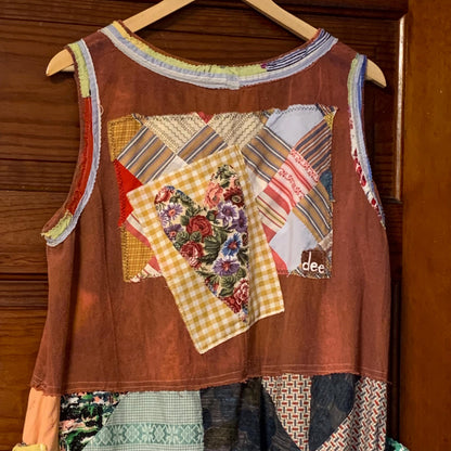Upcycled Sleeveless Quilt Patchwork Dress by Dee Couture, photo 10