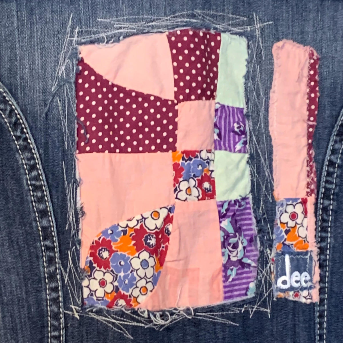 Upcycled Denim Quilt Duster Jacket by Dee Couture, photo 15
