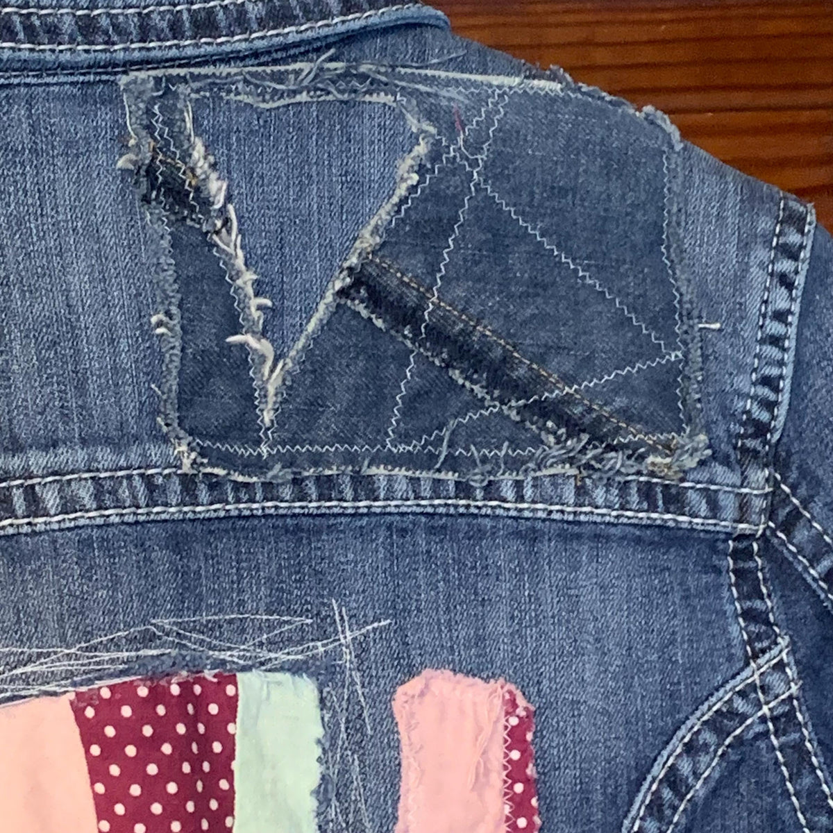 Upcycled Denim Quilt Duster Jacket by Dee Couture, photo 12