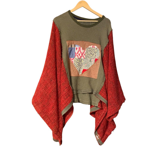 Upcycled Quilt Top Patchwork Poncho by Dee Couture