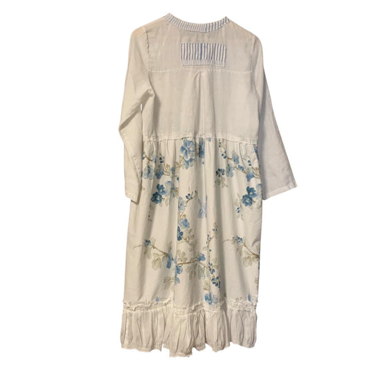 Upcycled Patchwork Linen Prairie Dress by Dee Couture, photo 2