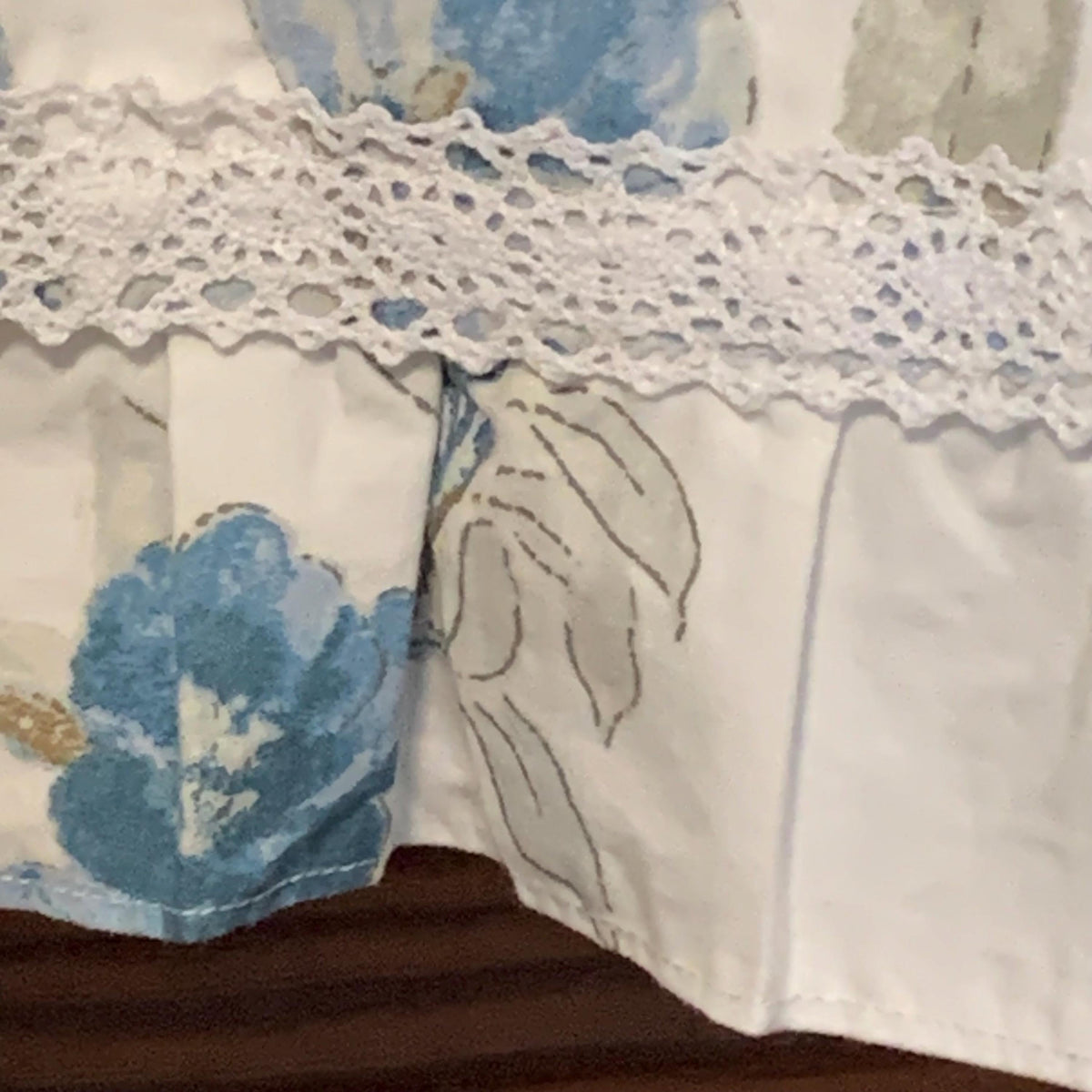 Upcycled Linen Lagenlook Dress, Bird Applique by Dee Couture, photo 12