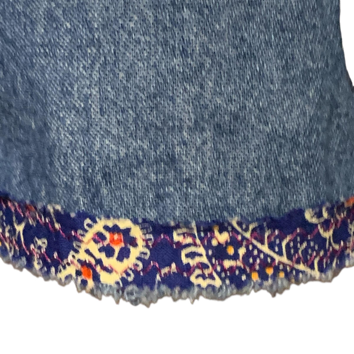 Upcycled Denim Quilt Patchwork Poncho by Dee Couture, photo 3