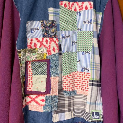 Upcycled Denim Quilt Patchwork Poncho by Dee Couture, photo 12