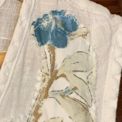 Upcycled Linen Lagenlook Dress, Bird Applique by Dee Couture, photo 4