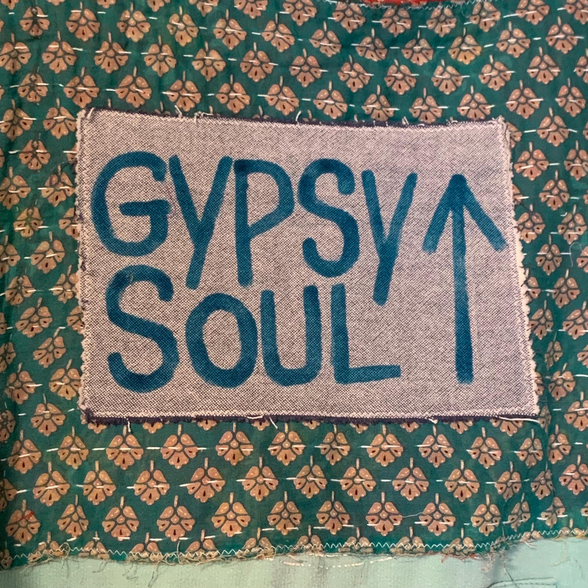 Upcycled Boho Poncho Gypsy Soul Plus Size with Kangaroo Pocket
