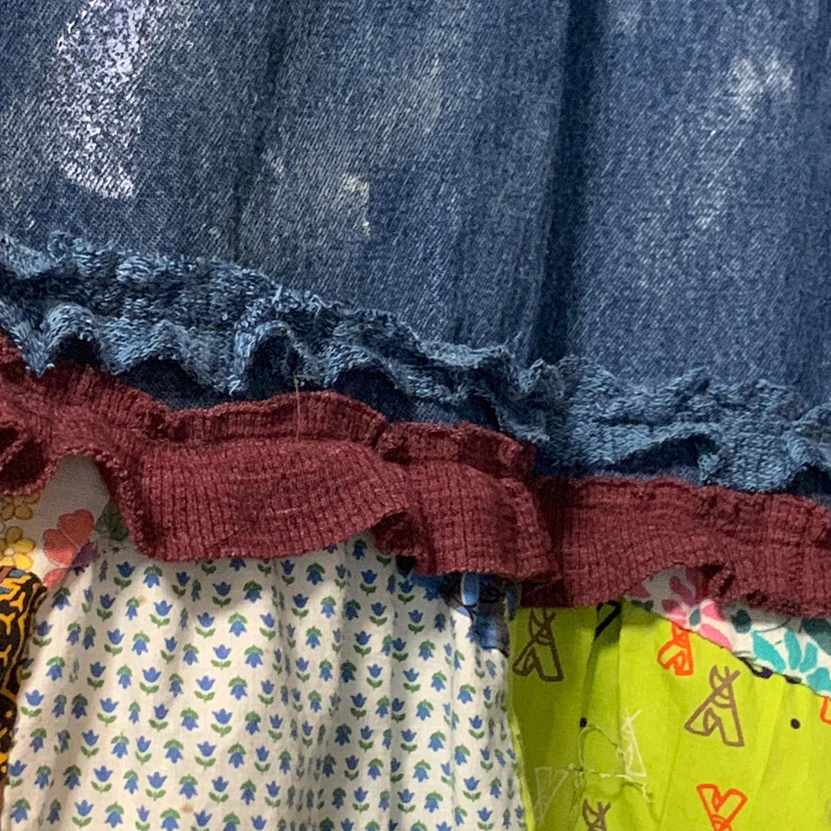 Hand Painted Denim Bib Overalls by Dee Couture, photo 13