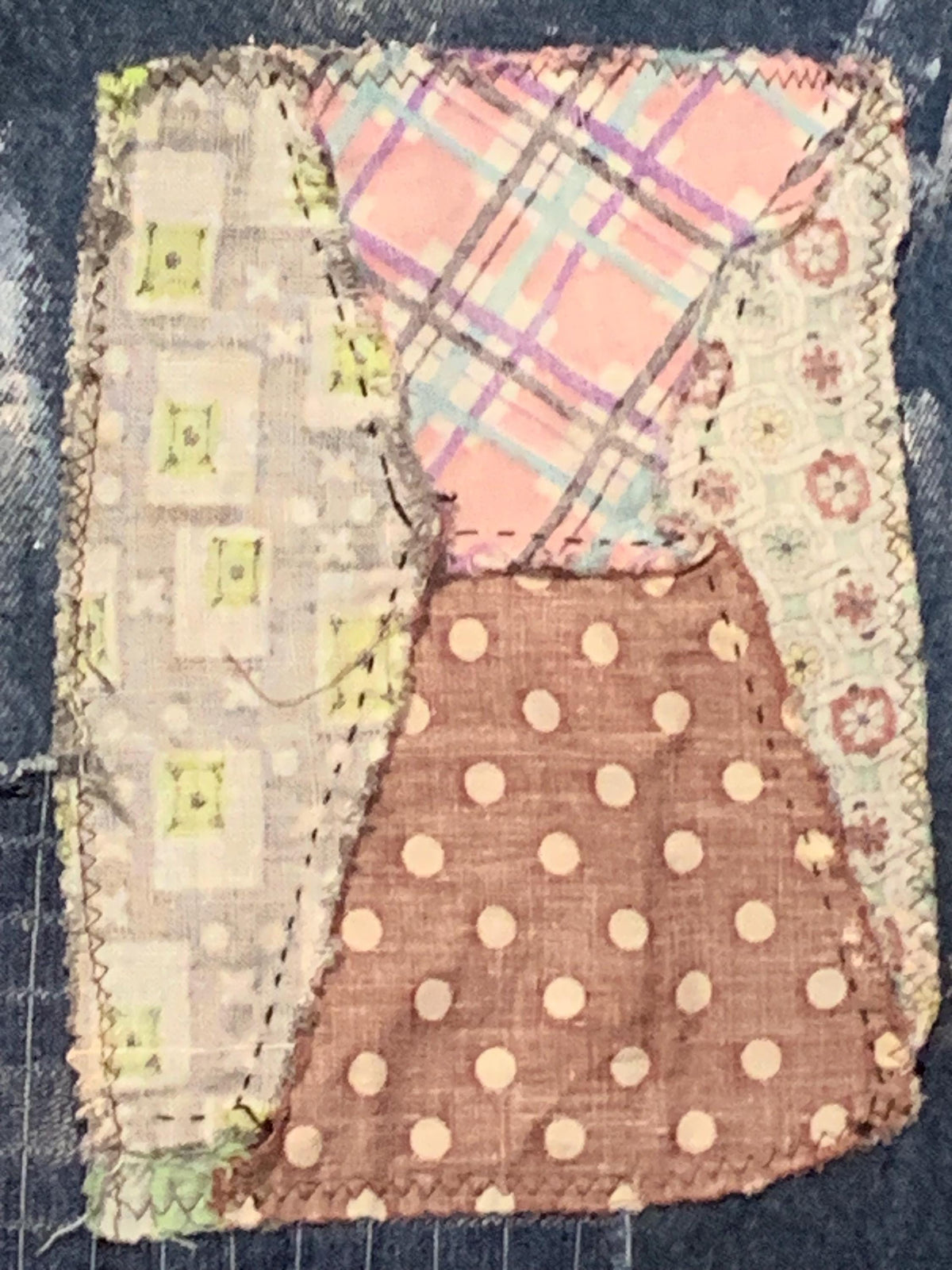 Hand Painted Denim Bib Overalls by Dee Couture, photo 18