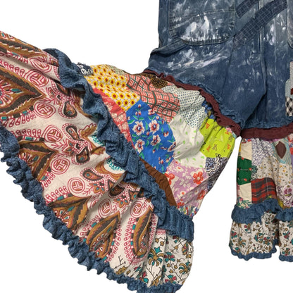 Hand Painted Denim Bib Overalls by Dee Couture, photo 7
