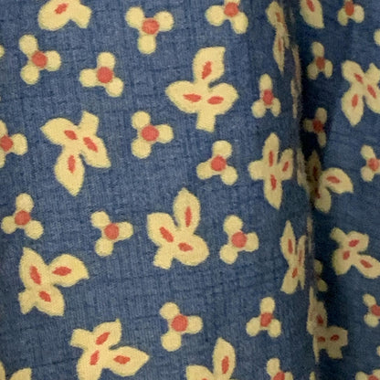 Upcycled Quilt Patchwork Tunic L XL with Linen Sleeves