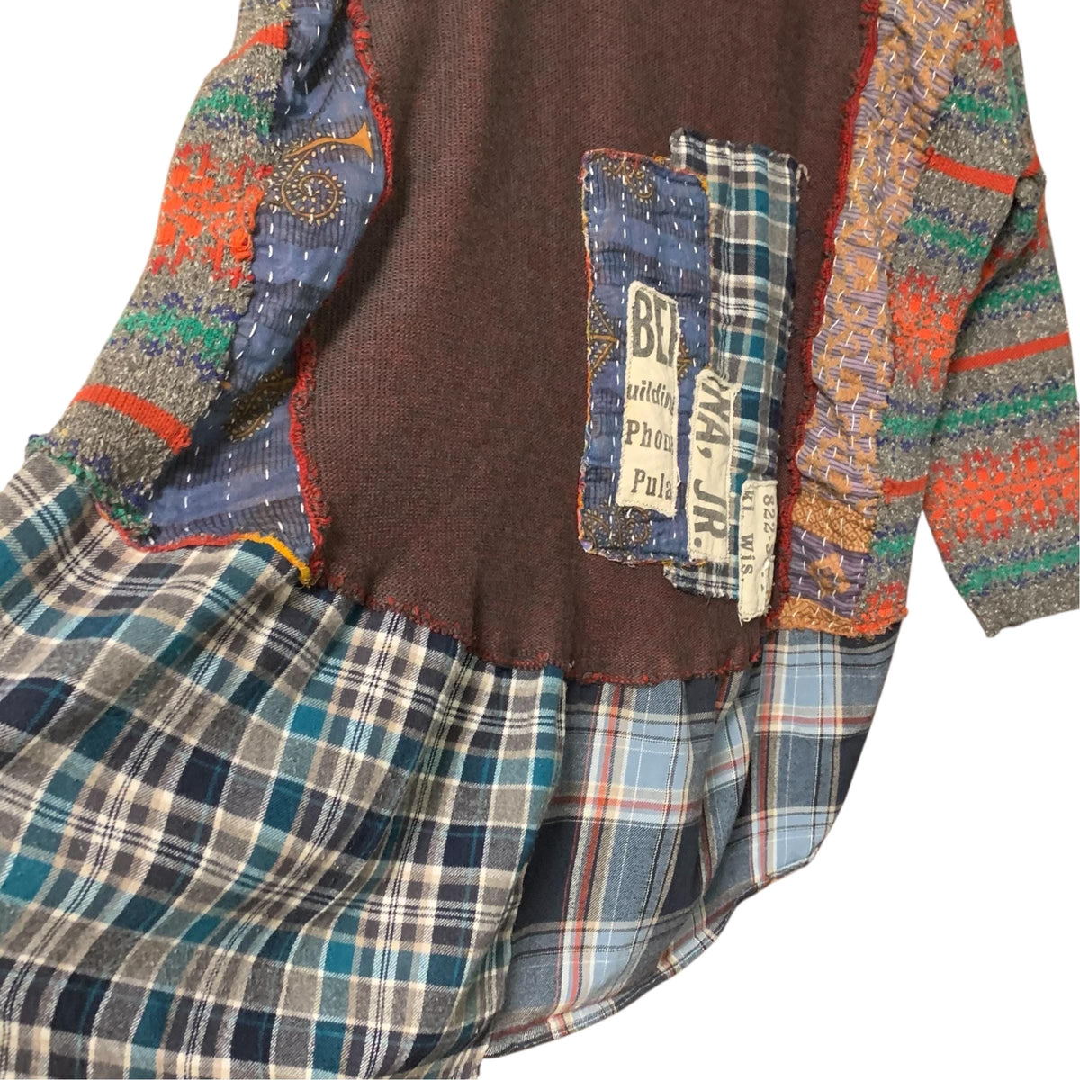Sweater and Flannel Patchwork Tunic by Dee Couture, photo 8
