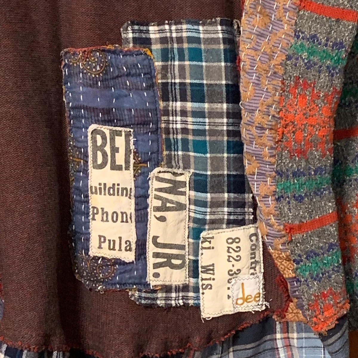 Sweater and Flannel Patchwork Tunic by Dee Couture, photo 11