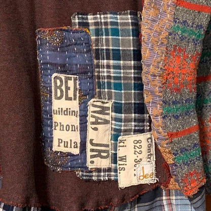 Sweater and Flannel Patchwork Tunic by Dee Couture, photo 11