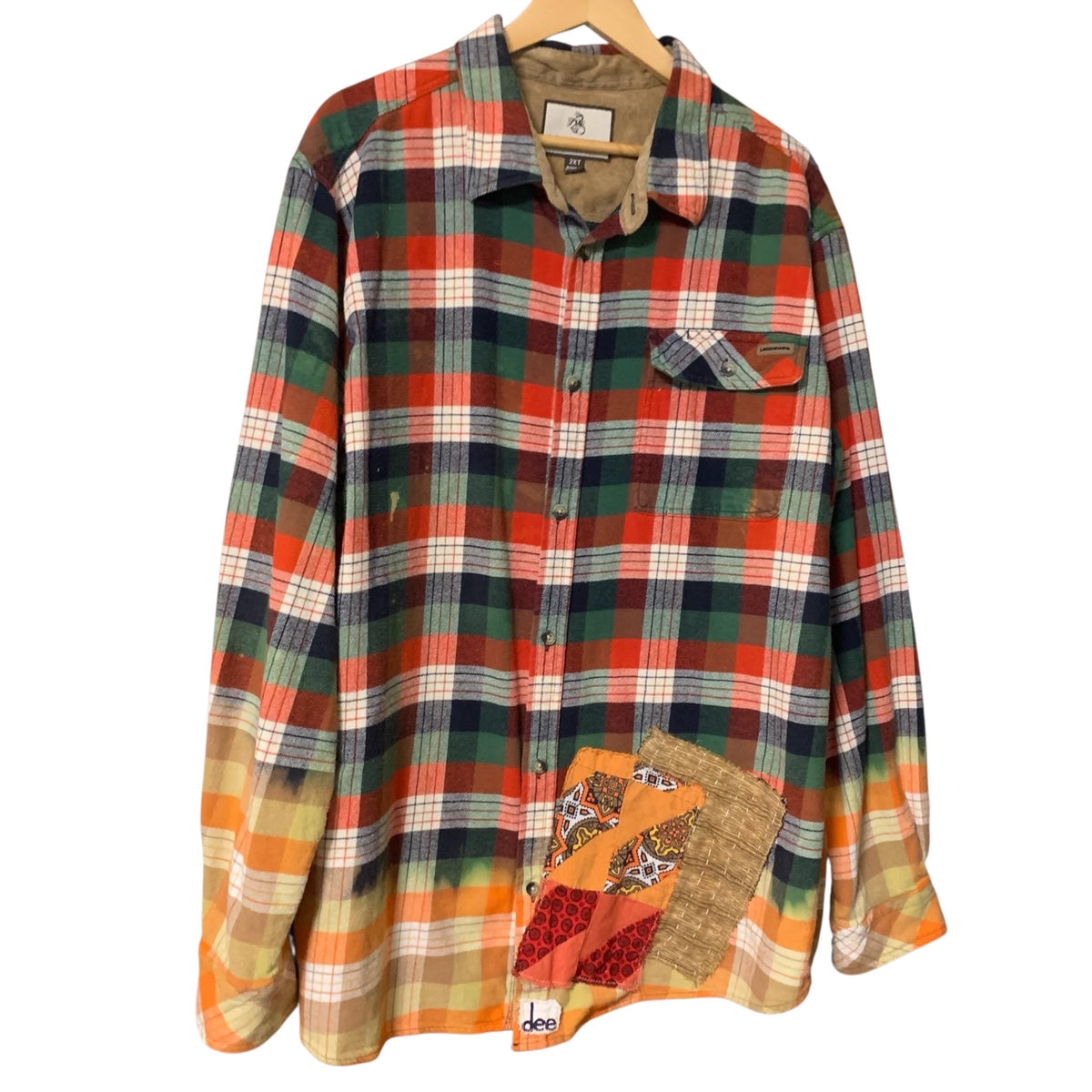 Be Kind Hand Painted Flannel Shacket by Dee Couture, photo 2