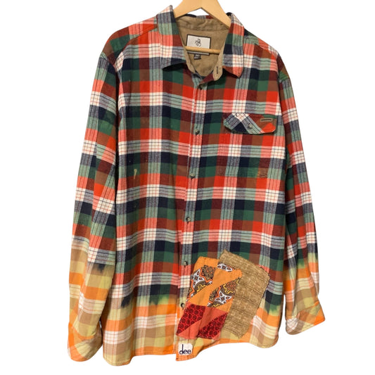 Be Kind Hand Painted Flannel Shacket by Dee Couture, photo 2