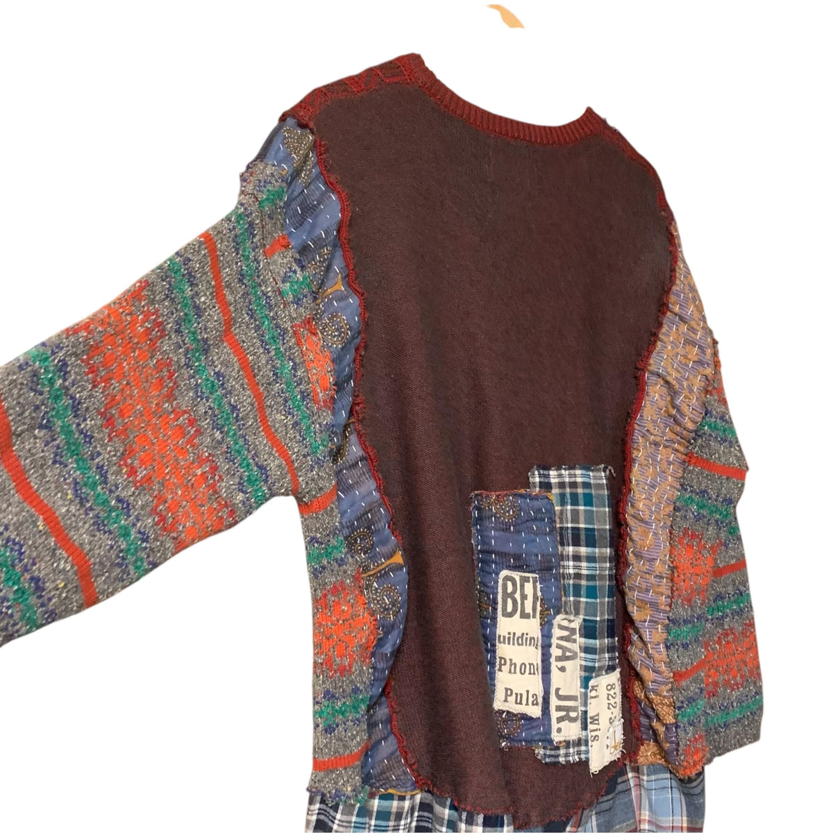 Sweater and Flannel Patchwork Tunic by Dee Couture, photo 3
