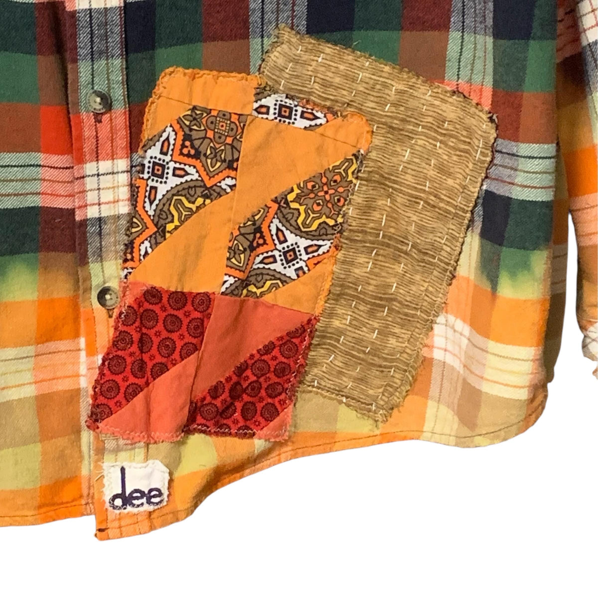 Be Kind Hand Painted Flannel Shacket by Dee Couture, photo 3