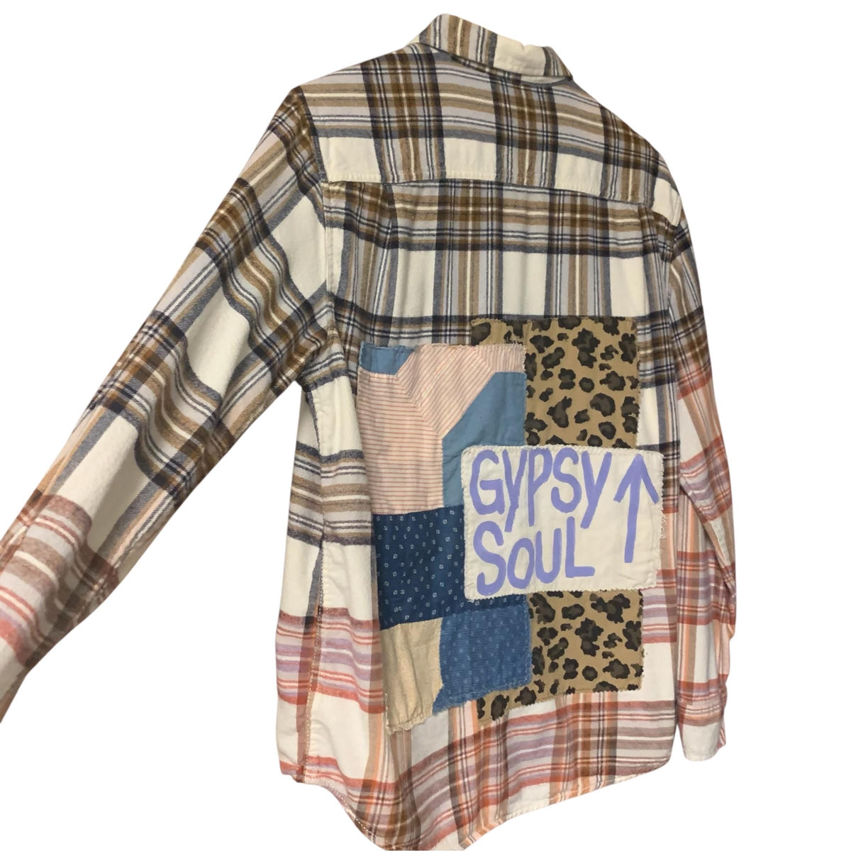 Gypsy Soul Hand Painted Flannel Shacket by Dee Couture