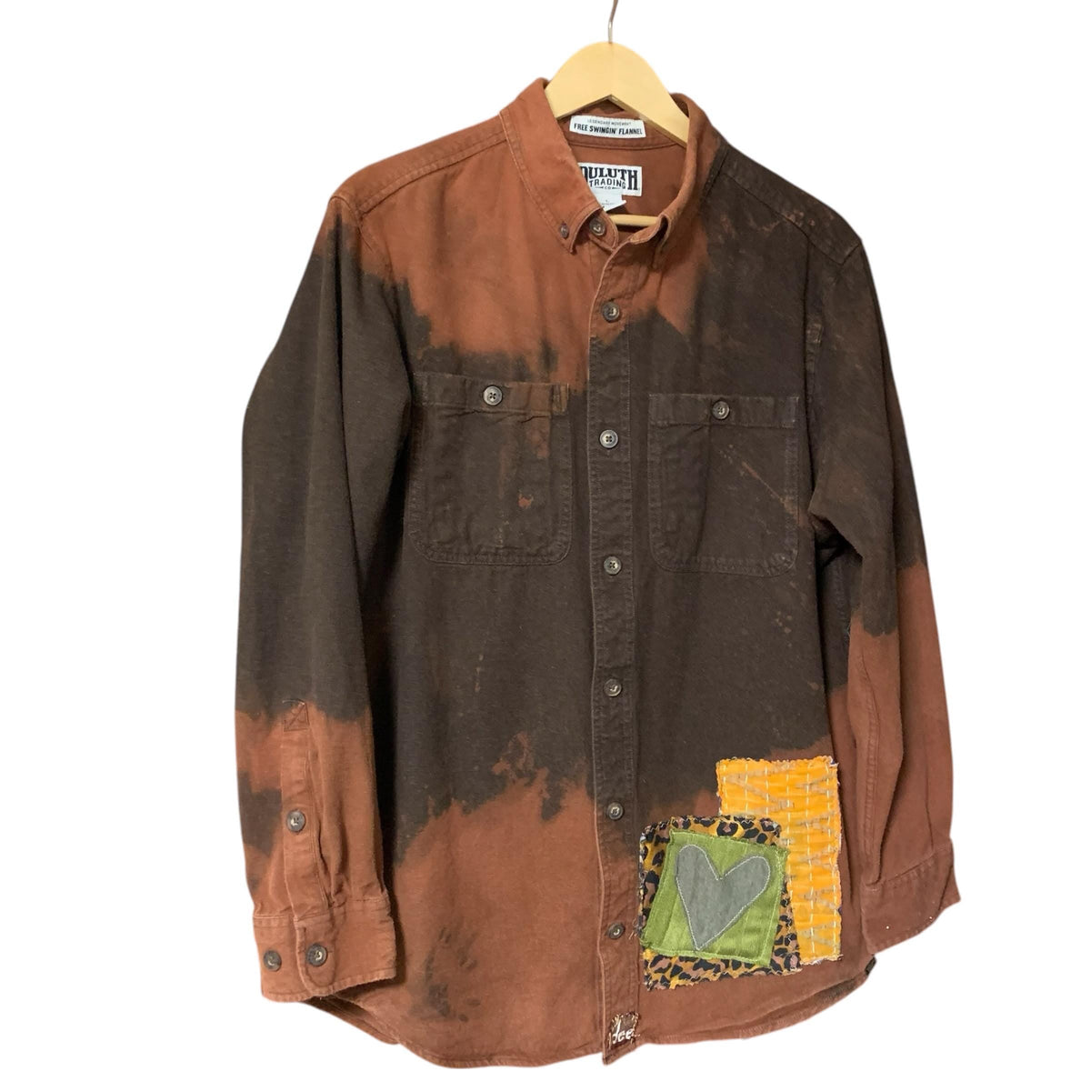 Ombre Bleached Chamois Shacket by Dee Couture, photo 3