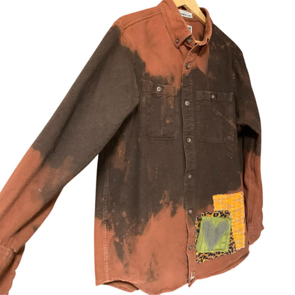 Ombre Bleached Chamois Shacket by Dee Couture, photo 2