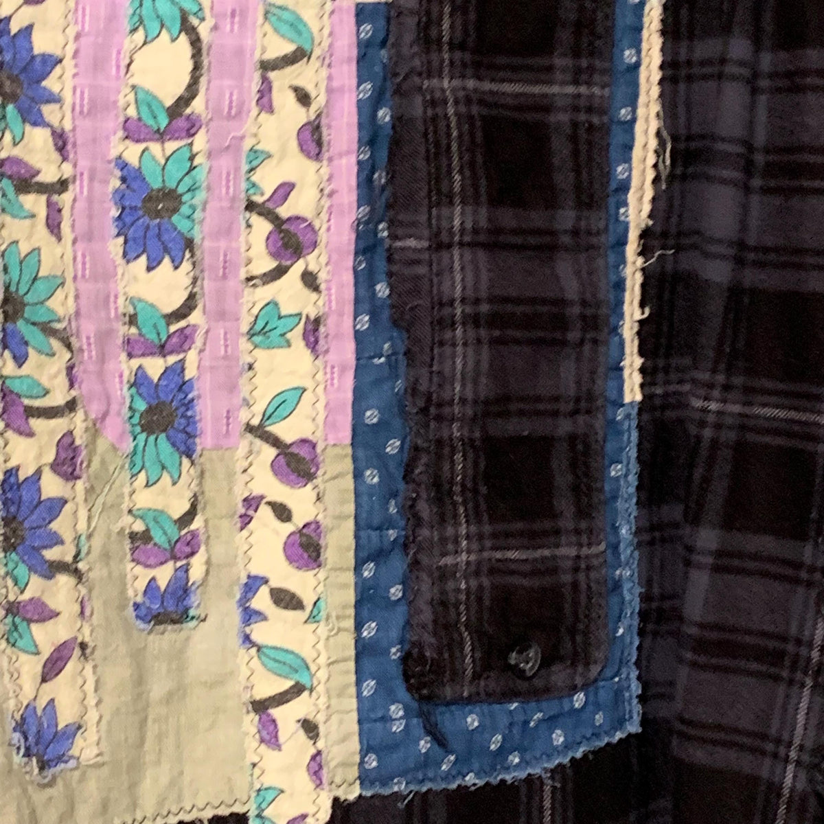 Plaid Flannel Patchwork Poncho by Dee Couture, photo 5