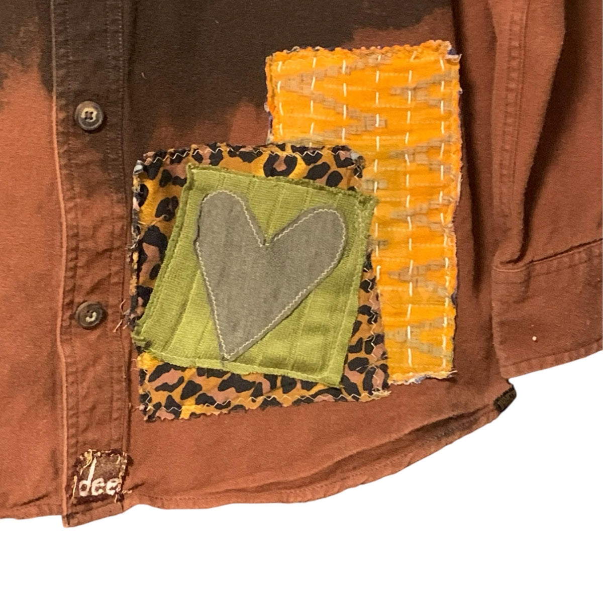 Ombre Bleached Chamois Shacket by Dee Couture, photo 4