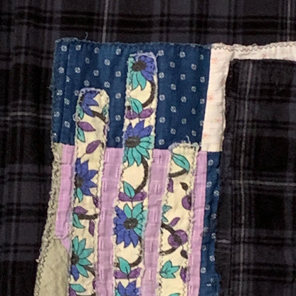 Plaid Flannel Patchwork Poncho by Dee Couture, photo 3