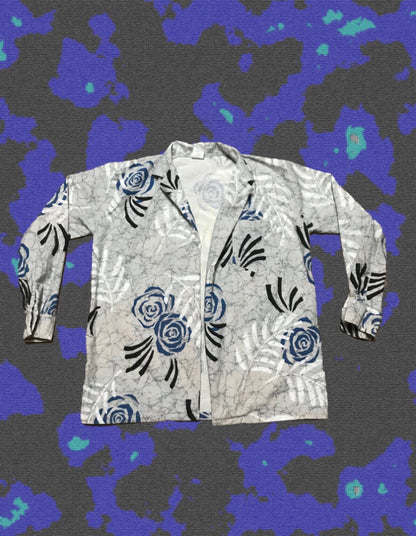 Floral DTF Printed Buttonless Blazer by W/Love, photo 3