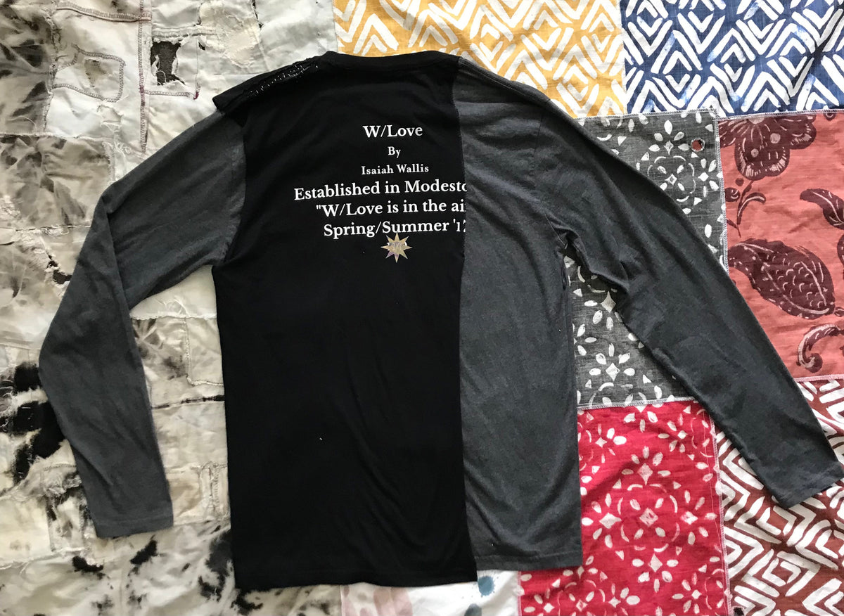 Layered Split Reconstructed Long Sleeve Tee by W/Love, photo 3