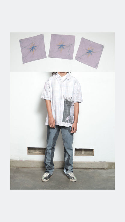 Dye Painted Blue Camo Dockers Pants by W/Love