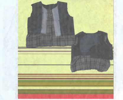 Warrior Reversible Denim and Flannel Vest by W/Love, photo 5
