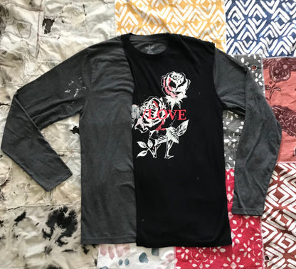 Layered Split Reconstructed Long Sleeve Tee by W/Love