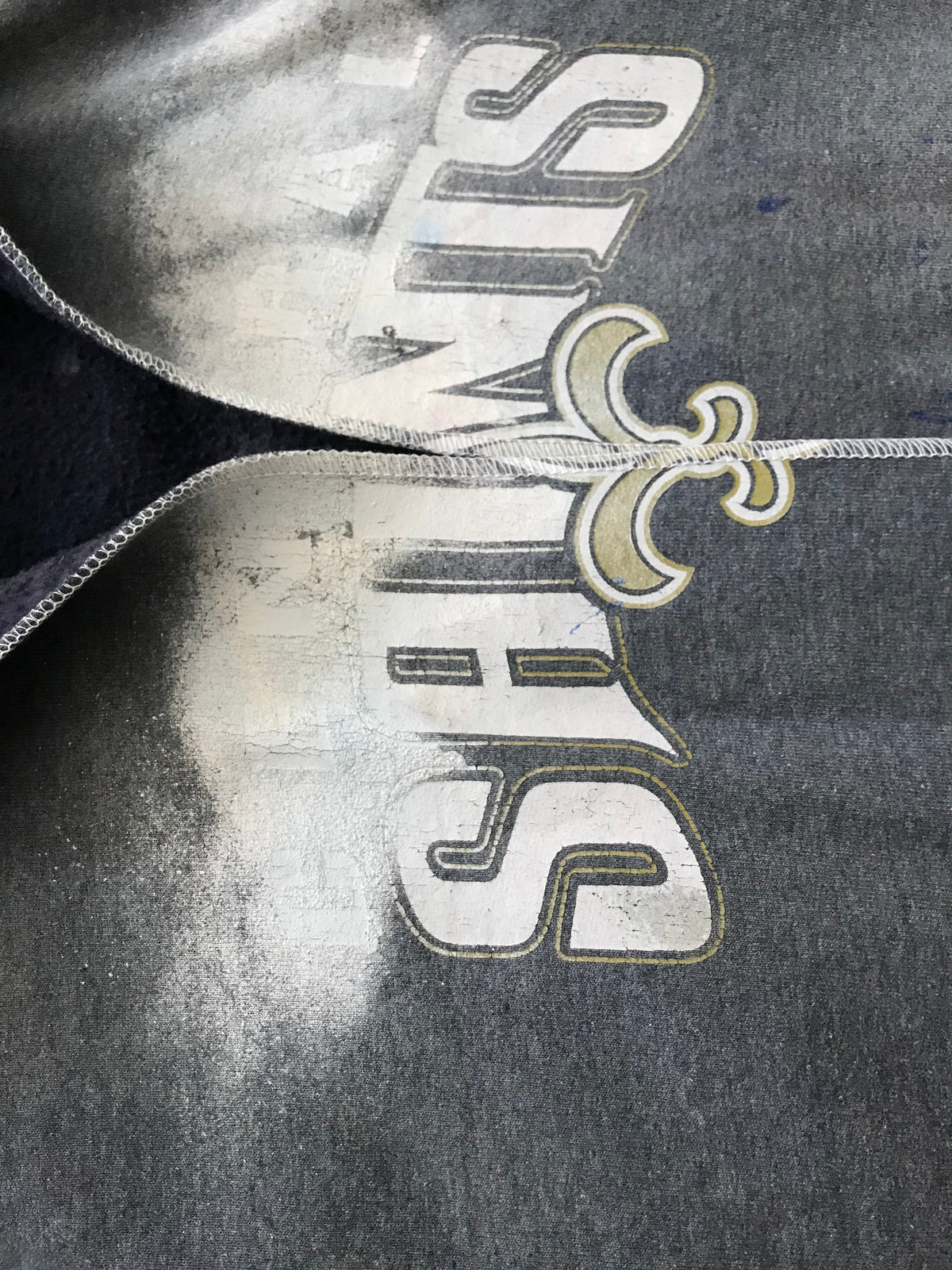 Saint Split Bleached Spray Painted Hoodie by W/Love, photo 7