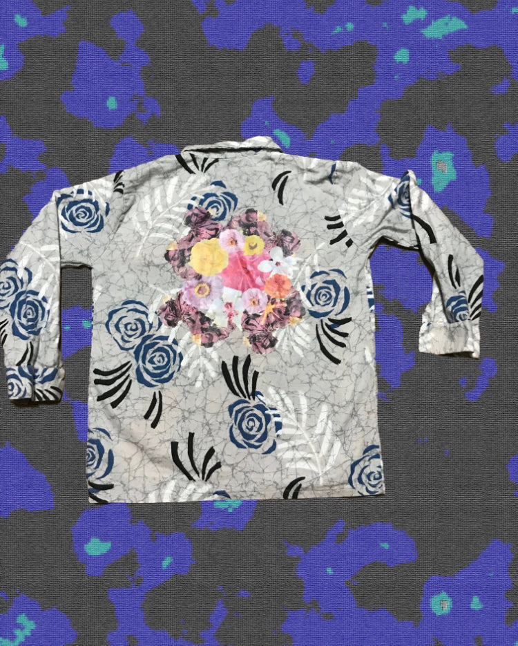Floral DTF Printed Buttonless Blazer by W/Love, photo 4