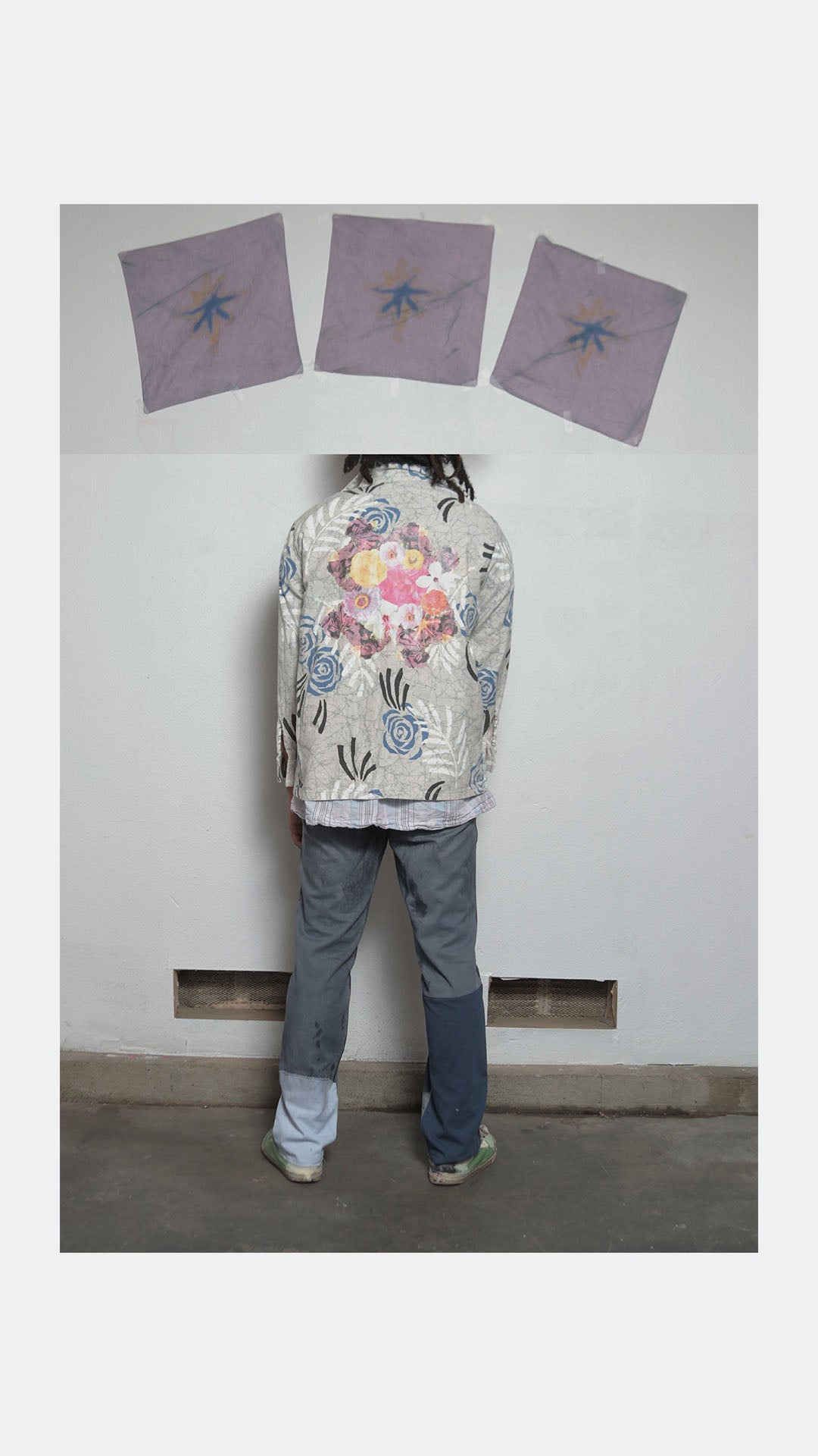 Dye Painted Blue Camo Dockers Pants by W/Love, photo 2