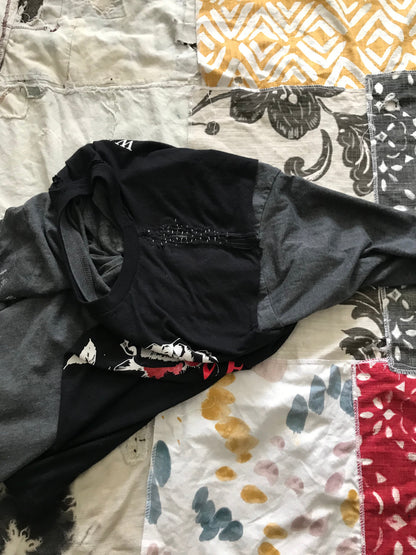 Layered Split Reconstructed Long Sleeve Tee by W/Love, photo 5