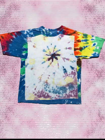 Early 2000s Swirl Tie Dye Patch Tee by W/Love, photo 2
