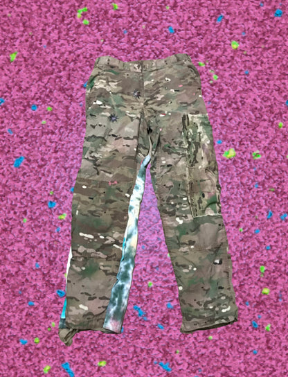 Camo Dyed and Painted Patchwork Pants by W/Love, photo 2