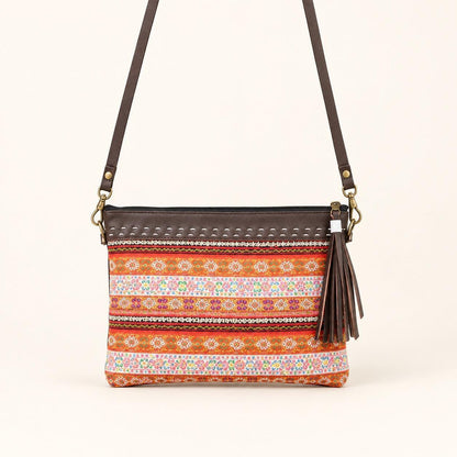 Upcycled Hmong Textile Crossbody Bag | One-of-a-Kind Artisan Bag – Thailand