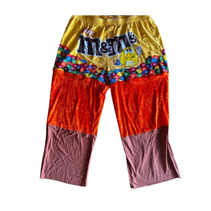 M&Ms Patchwork Pants – Reworked from PJ Bottoms