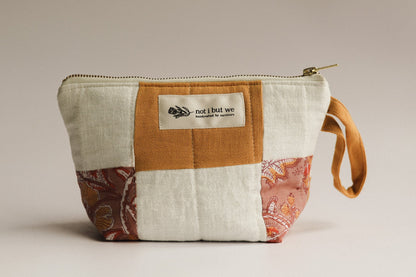 Patchwork Quilted Cosmetic Pouch