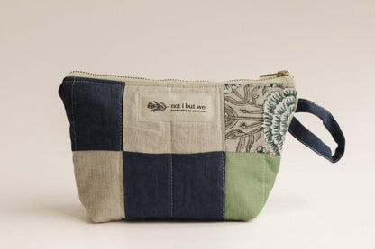 Patchwork Quilted Cosmetic Pouch