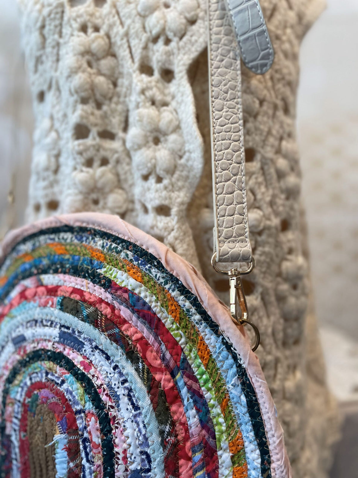 "Rainbow Taco Rope Bag"