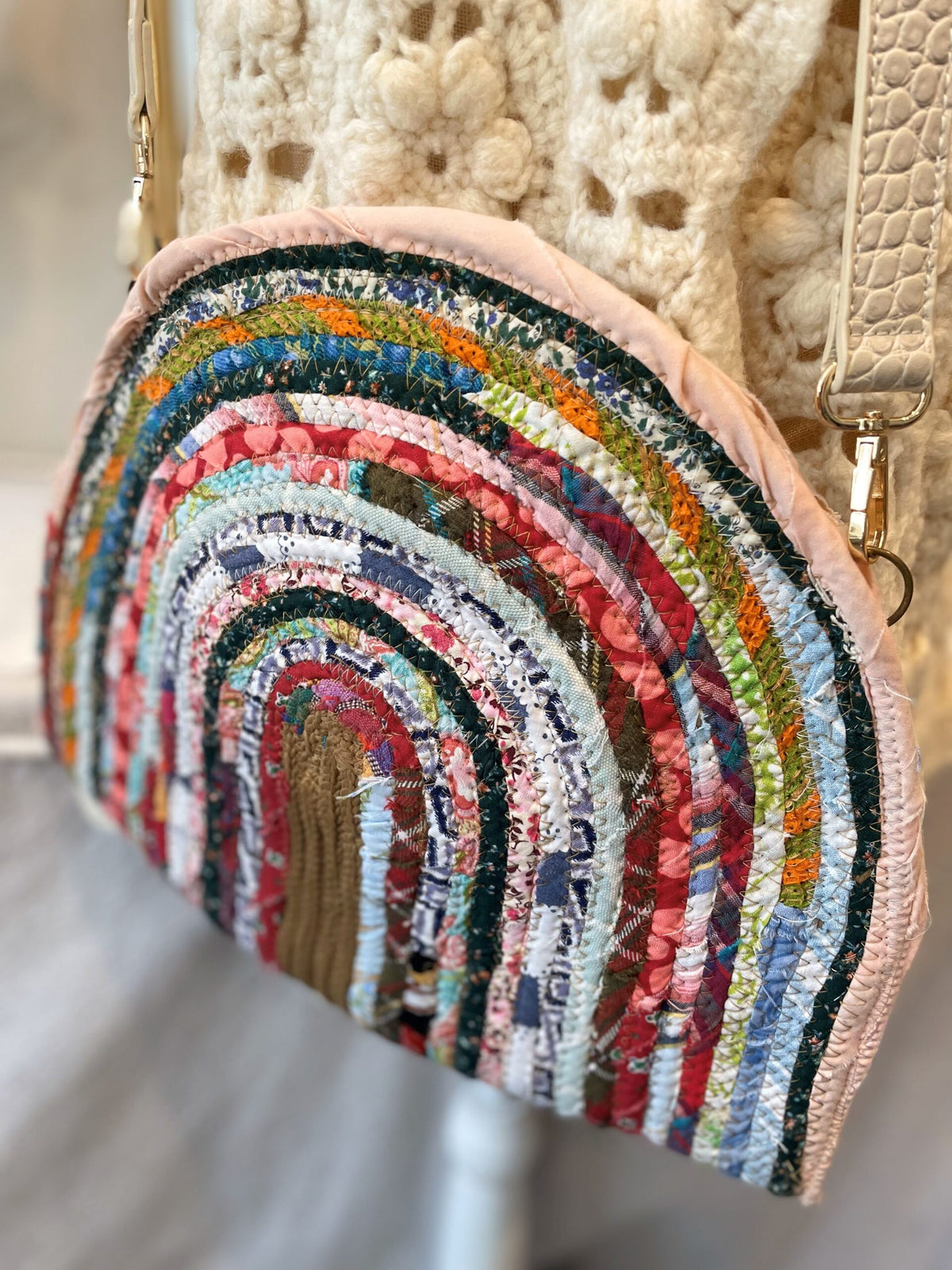 "Rainbow Taco Rope Bag"