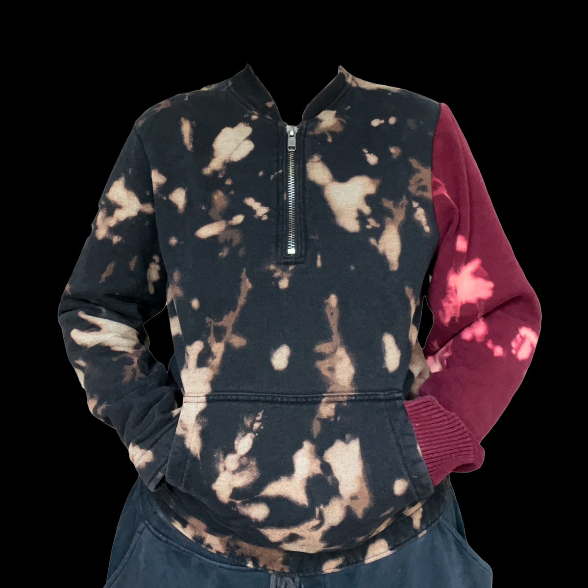 A person wearing a sweatshirt.