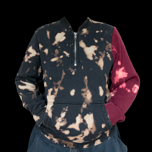 A person wearing a sweatshirt.