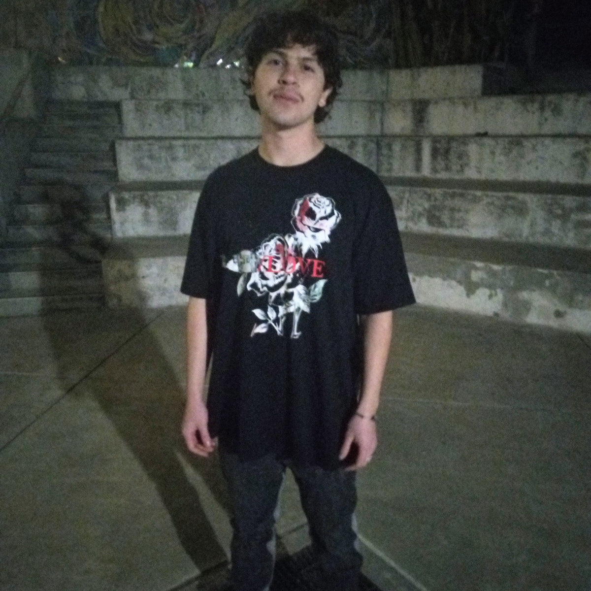 Split Repeat Rose Reconstructed T-Shirt by W/Love, photo 8