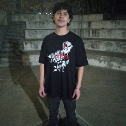 Split Repeat Rose Reconstructed T-Shirt by W/Love, photo 8