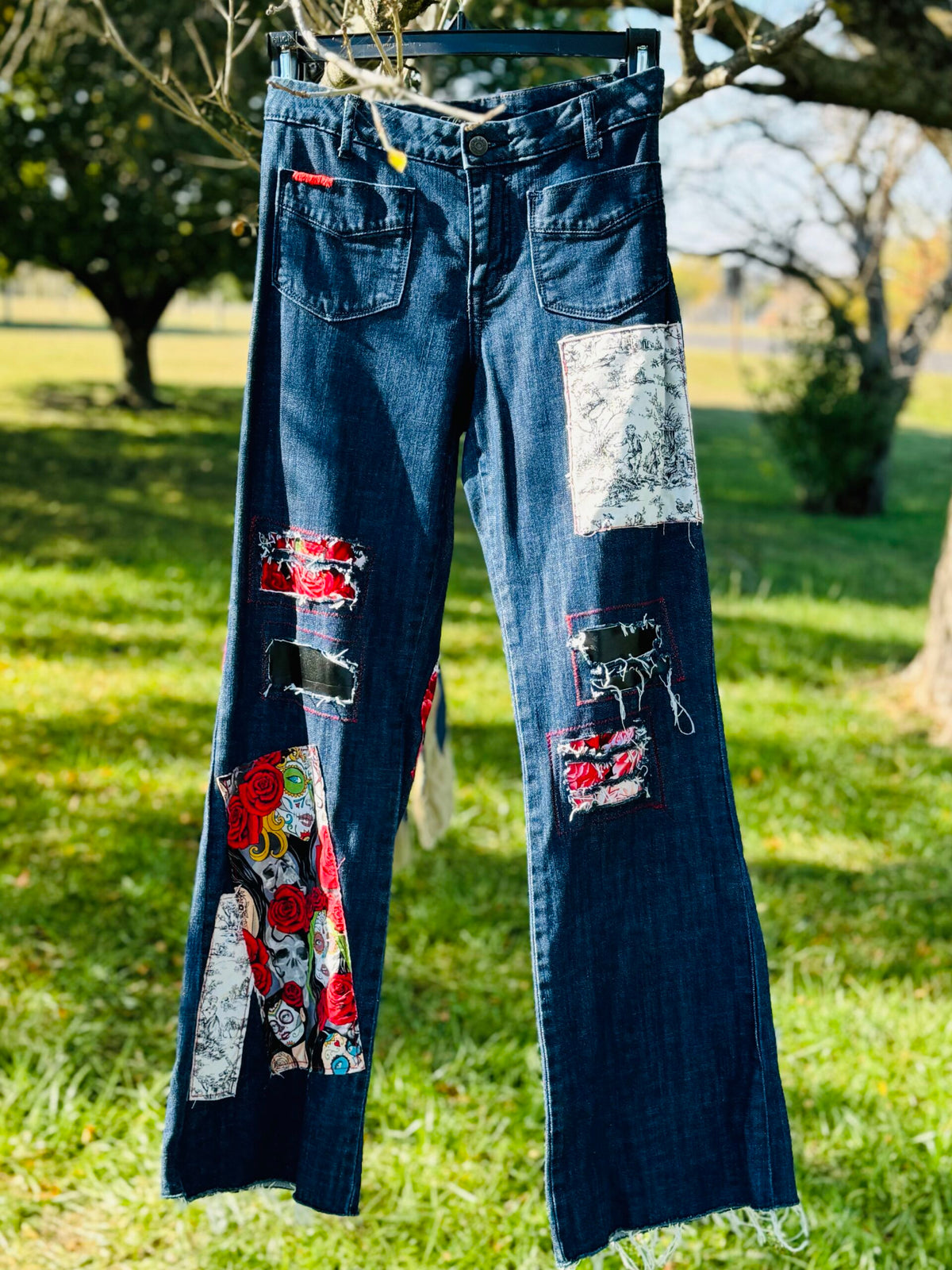 Skulls and Roses Jeans